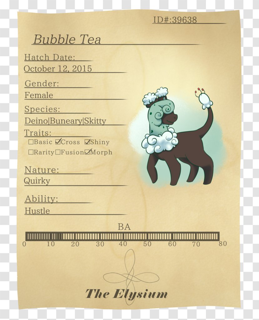 Animal Font - ิbubble Tea Transparent PNG