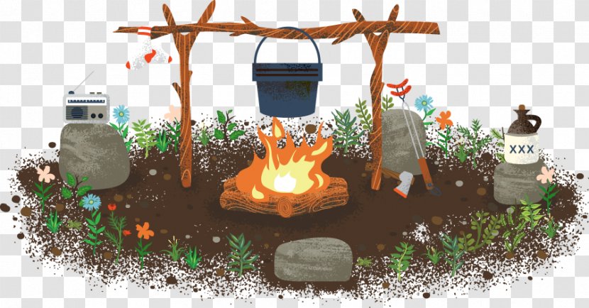 Bonfire Illustration - Field Transparent PNG