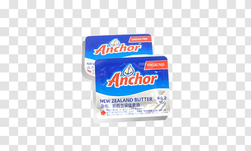 New Zealand Milk Cream Butter - Unsalted - Anchor Transparent PNG