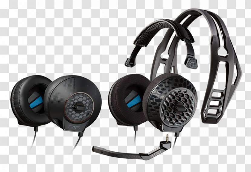 Plantronics RIG 500E Headset Video Games 500HD - Rig 500e - Headphones Transparent PNG