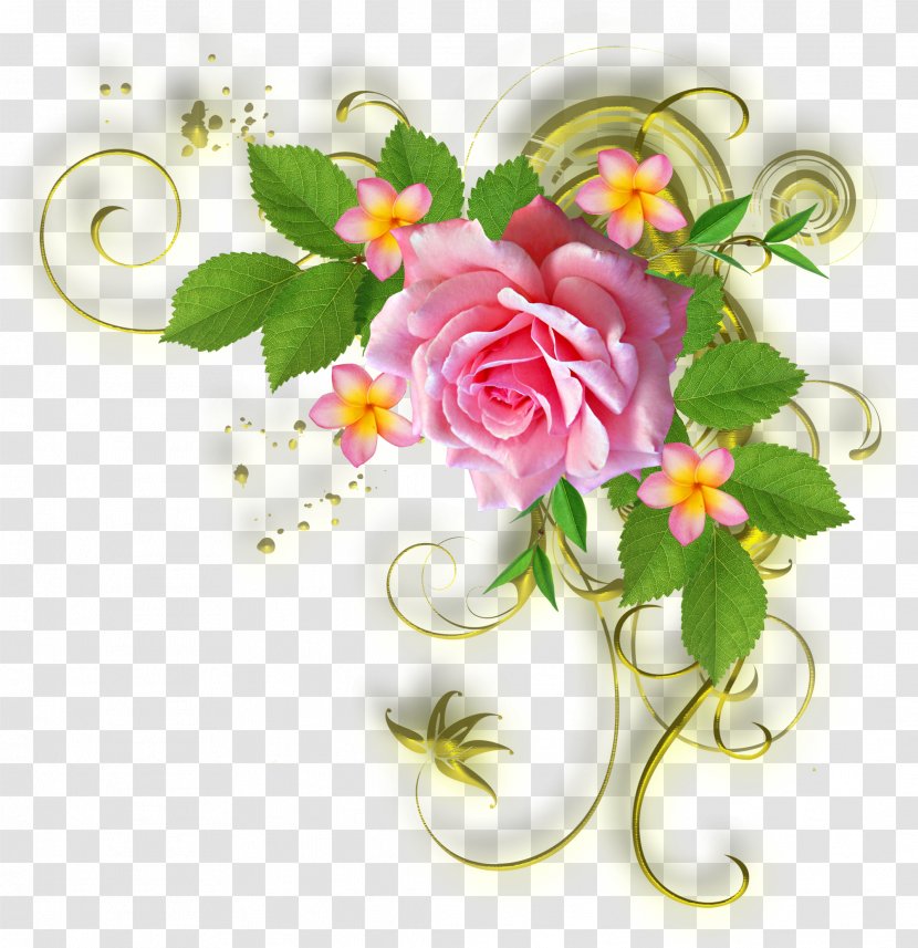 Greeting & Note Cards Flower Floral Design Rose Clip Art - Garden Roses Transparent PNG