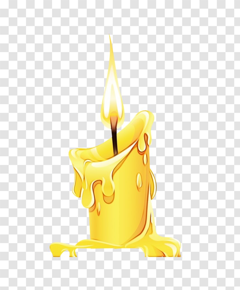 Birthday Watercolor - Candle Holder Fire Transparent PNG