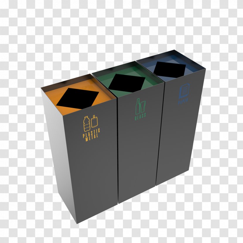 Recycling Bin Rubbish Bins & Waste Paper Baskets Sorting - Metal - Recycle Transparent PNG