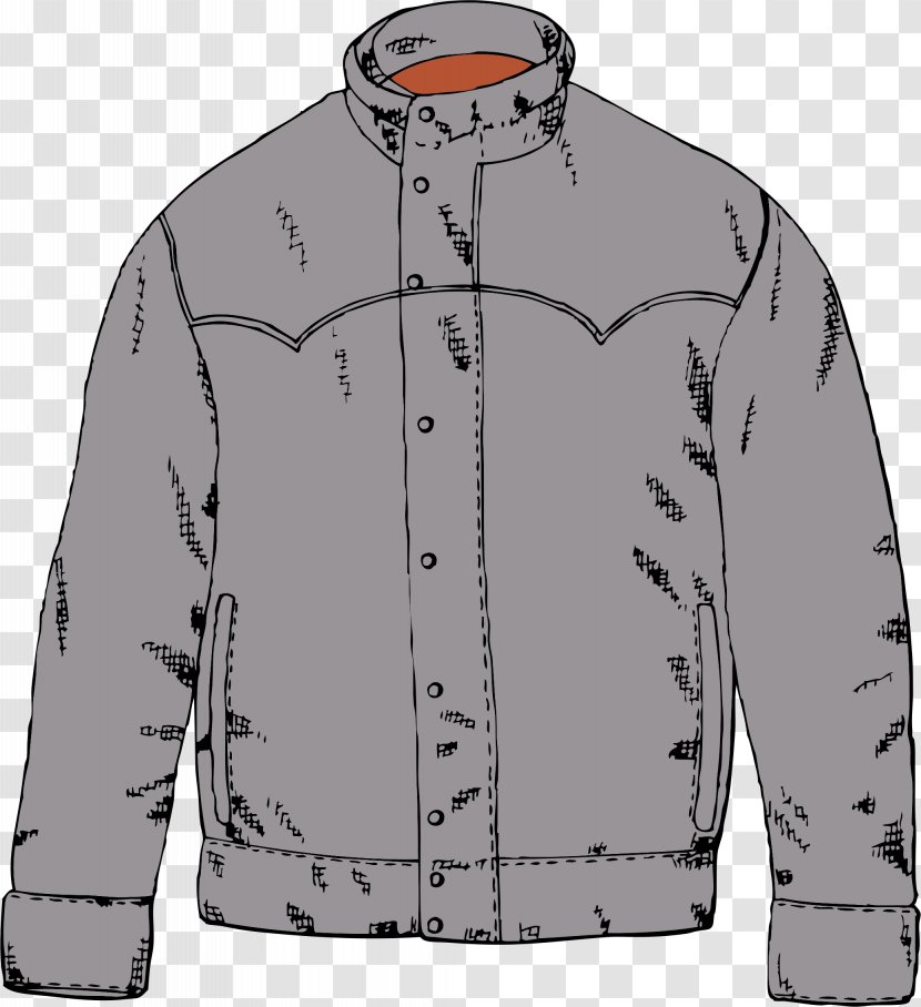 Jacket Coat Clothing Clip Art - Outerwear - Clothes Button Transparent PNG