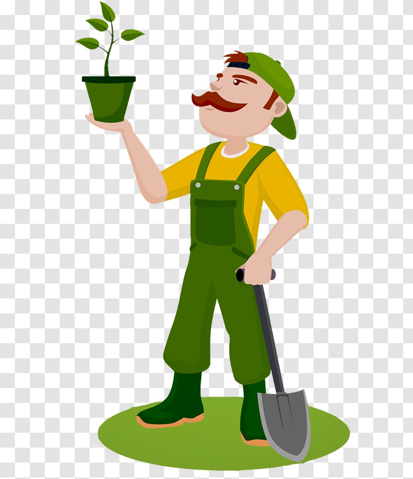 Gardening Gardener Bocage Jardin Kitchen Garden - Permaculture - Funny Cartoons Transparent PNG