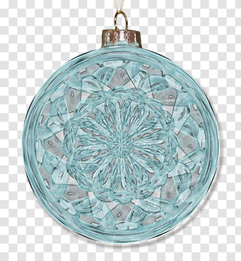 Turquoise Glass Christmas Ornament Teal - Baubles Transparent PNG