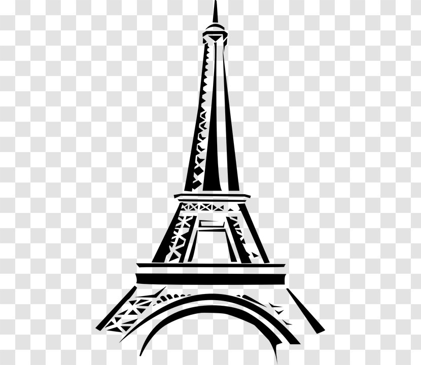 Eiffel Tower Champ De Mars Things To Do In Paris Book - Monochrome Transparent PNG