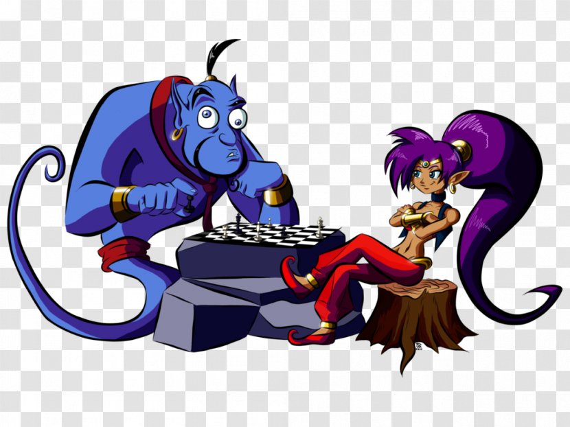 Shantae: Half-Genie Hero WayForward Technologies Video Game Art - Supernatural Creature - Aladdin Genie Transparent PNG