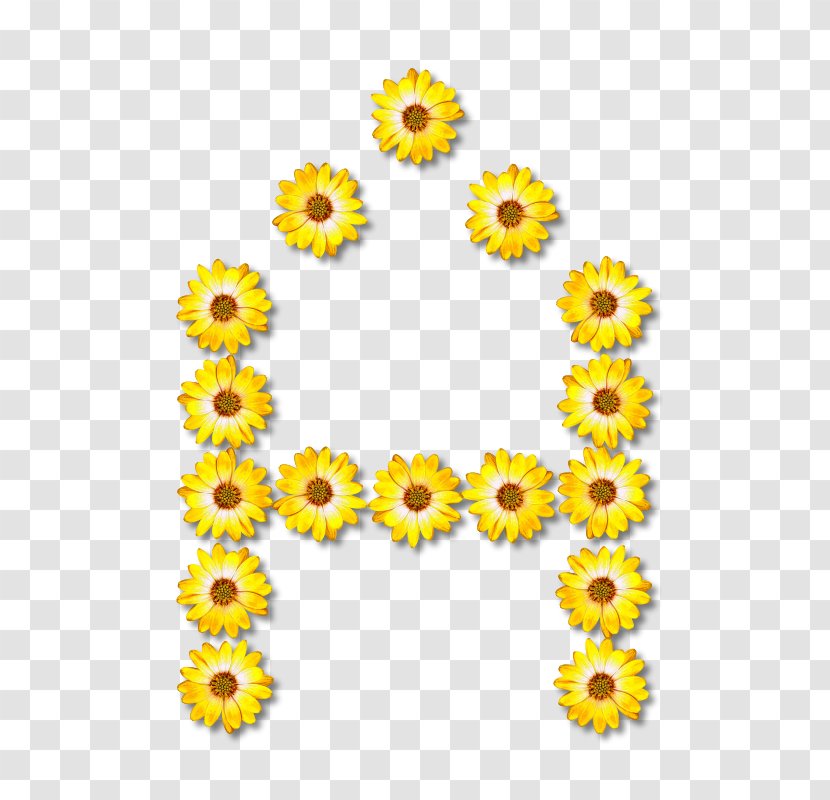 Alphabet Floral Design Letter U - Flower Transparent PNG