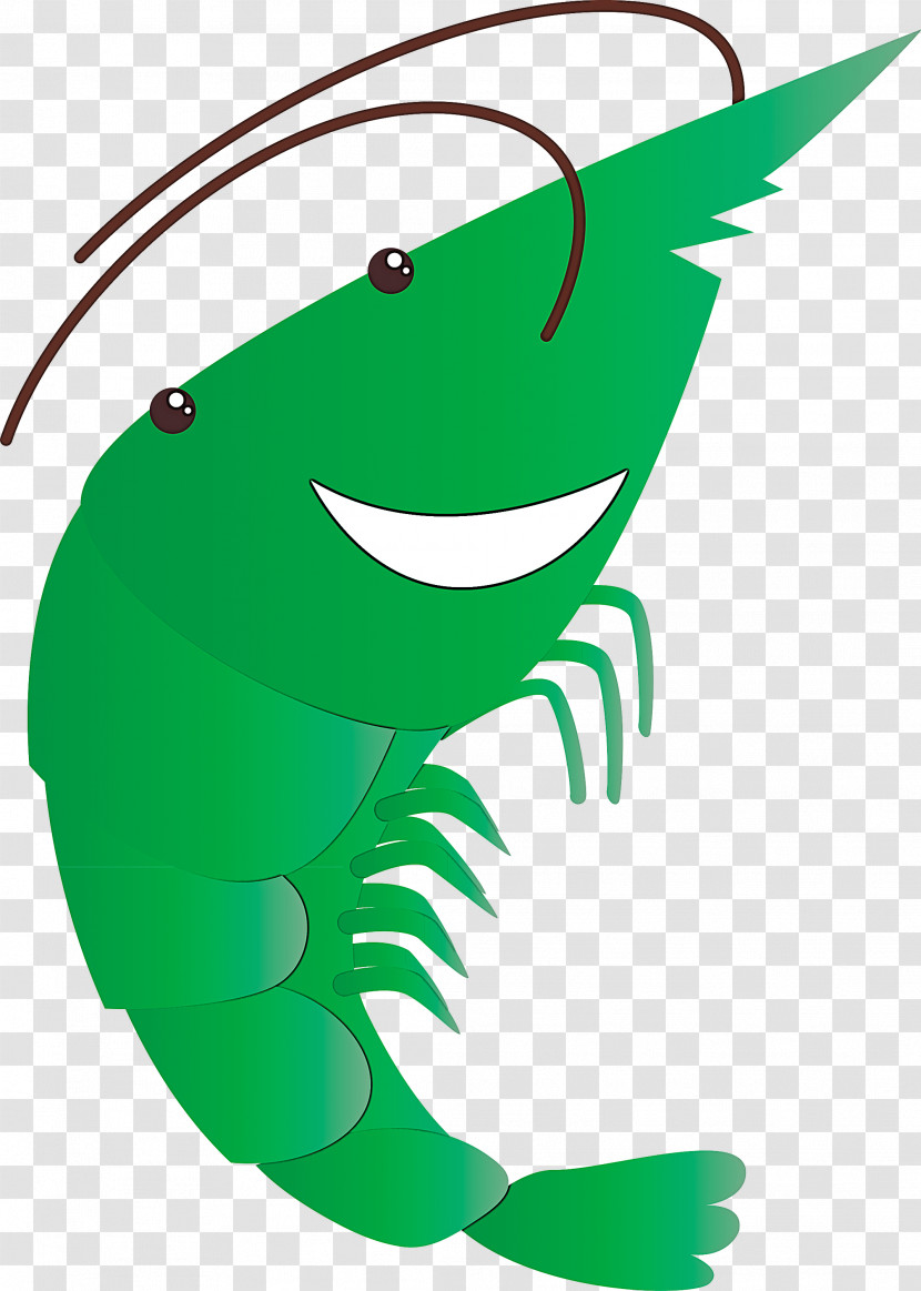 Green Cartoon Mouth Fish Transparent PNG