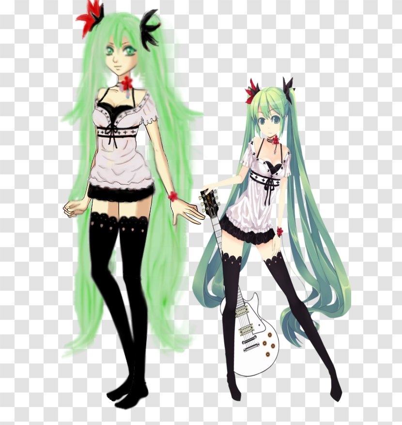 Hatsune Miku The World Is Mine Vocaloid 2 Costume - Cartoon Transparent PNG
