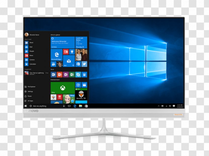 Lenovo Ideacentre AiO 510S (23) Desktop Computers - Television Set - Computer Transparent PNG