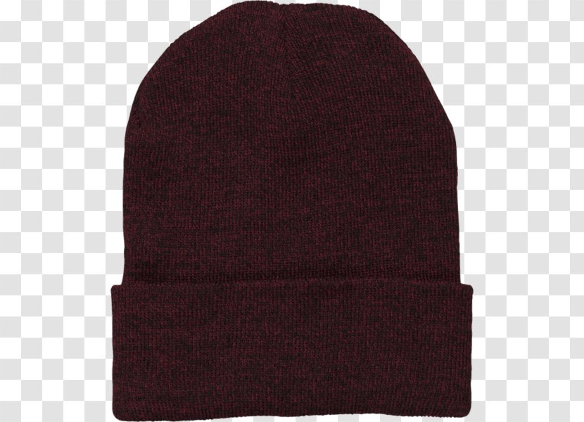 Knit Cap Beanie Maroon Knitting - Wool Transparent PNG