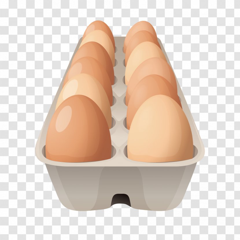 Breakfast Egg Carton Clip Art - Vector A Box Of Eggs Transparent PNG