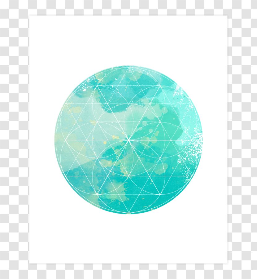 Turquoise Circle - Gemstone Transparent PNG