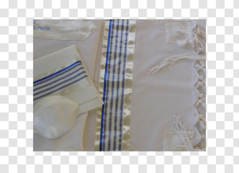 Tablecloth Beige Blue Tallit - Hand Painted Crown Transparent PNG