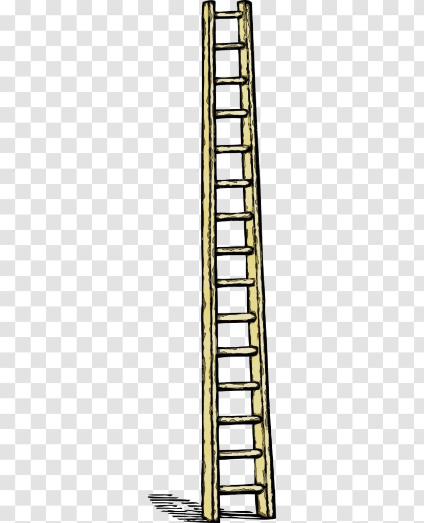 Ladder Cartoon - Staircases - Firefighter Tool Transparent PNG