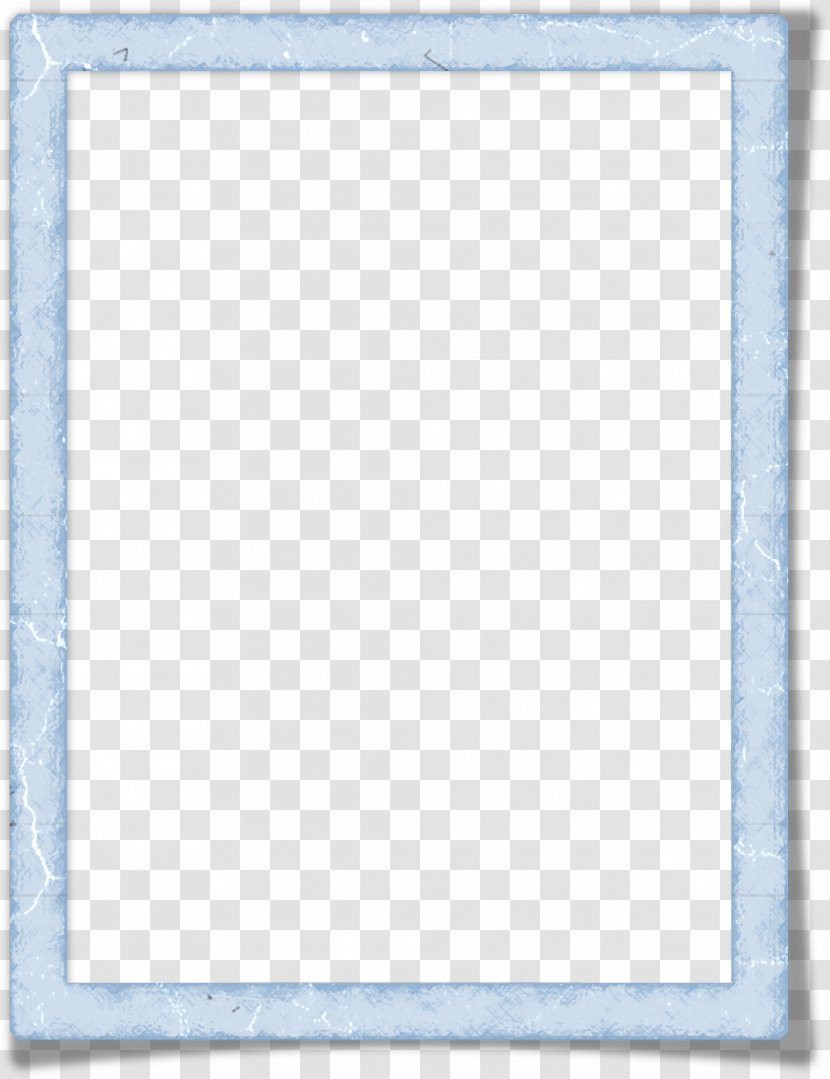 Blue Picture Frame Pattern - Orange Transparent PNG