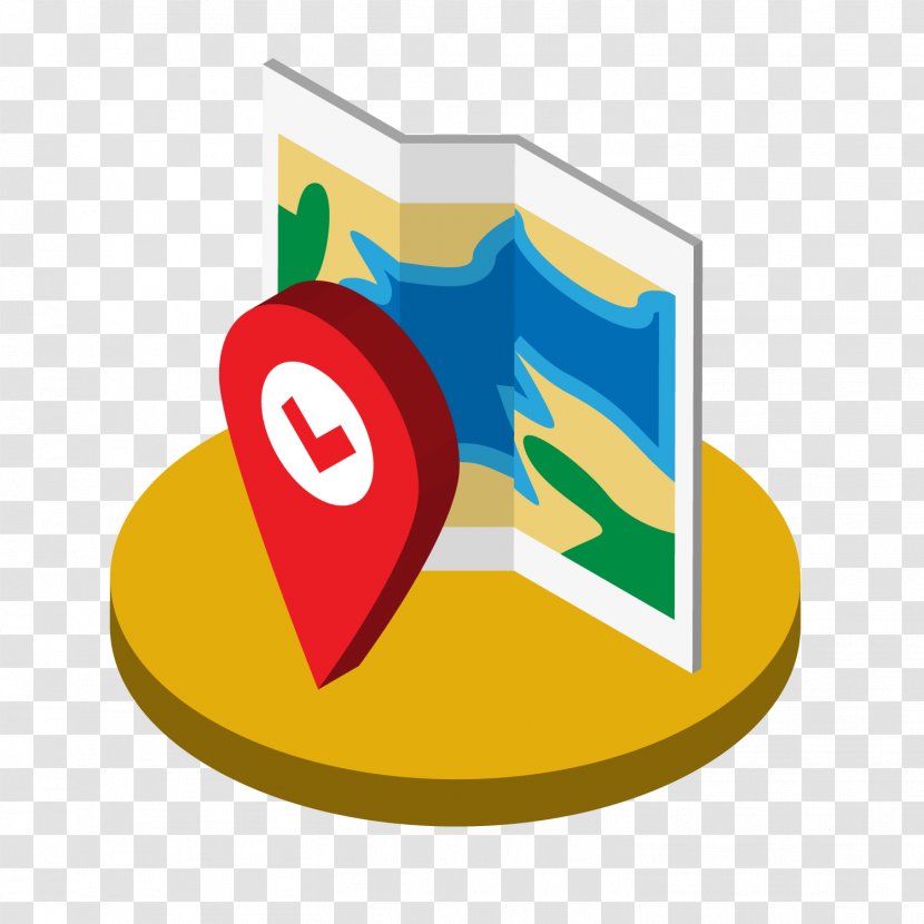 Map 3D Computer Graphics Icon - Brand - Vector Model Transparent PNG