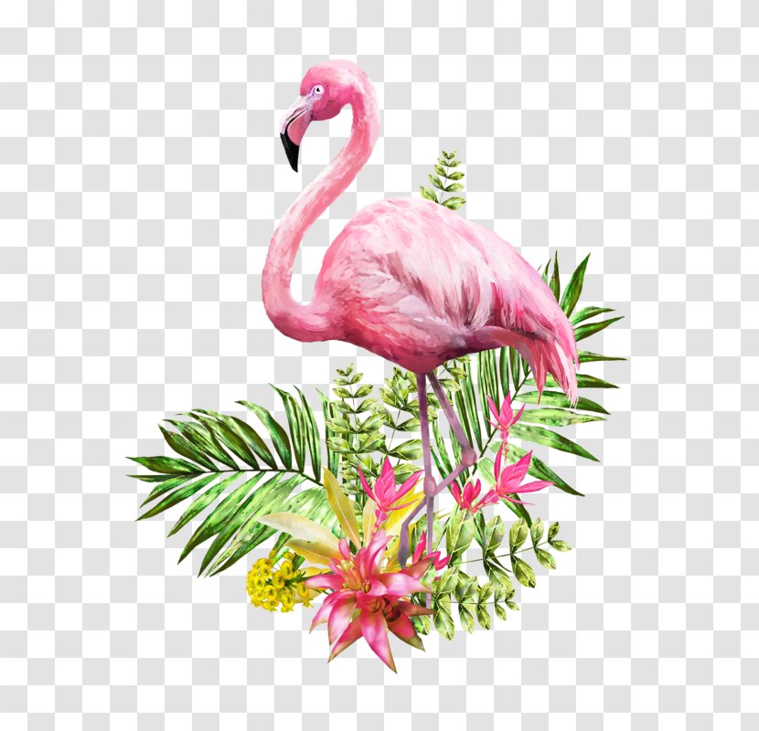 Flamingo Watercolor Painting Poster - Pink Transparent PNG