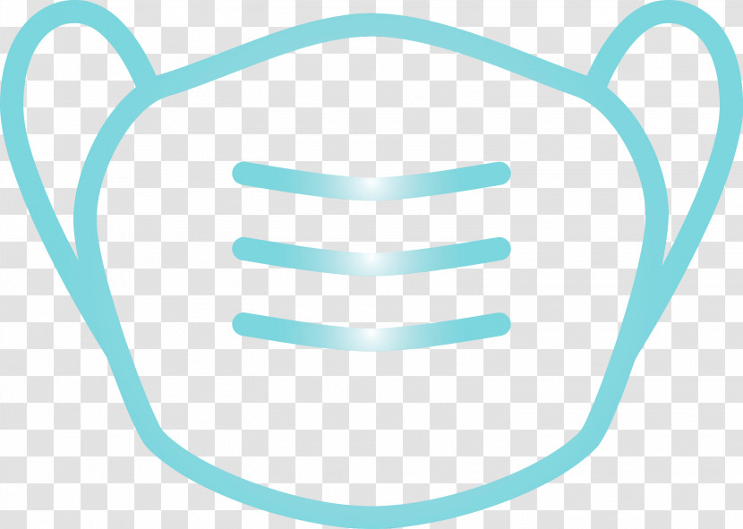 Turquoise Aqua Line Transparent PNG