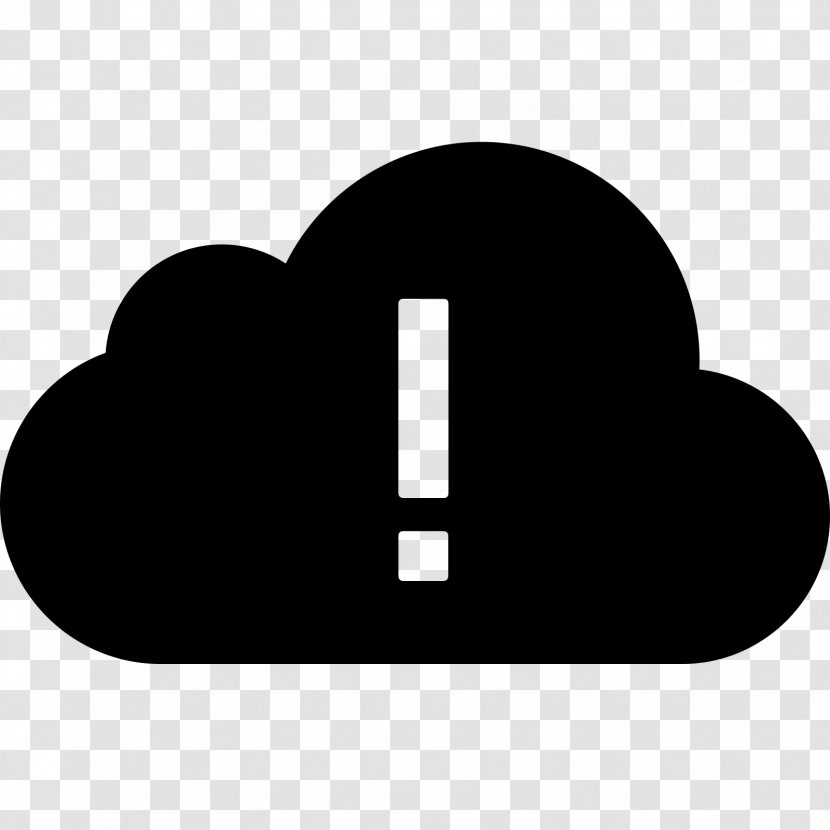 Cloud Computing Clip Art - Black And White Transparent PNG