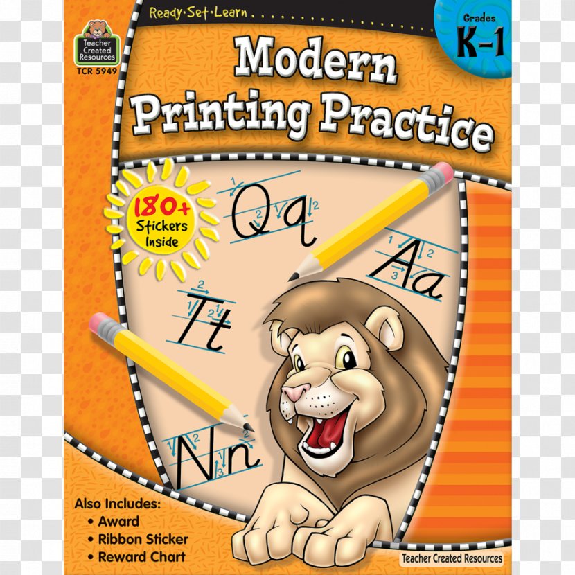 Modern Printing Practice: Grades K-1 Practice, Grade K Toy Font Animal - Animated Cartoon - Print-ready Transparent PNG