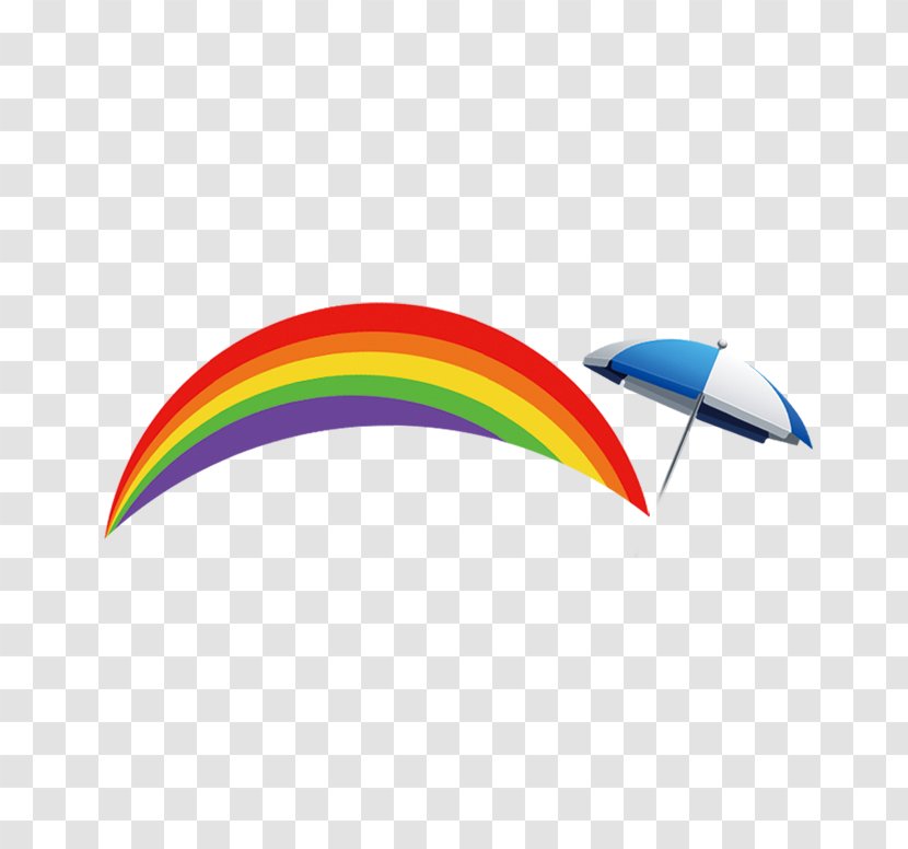 Umbrella Rainbow - Wing - Umbrellas Transparent PNG