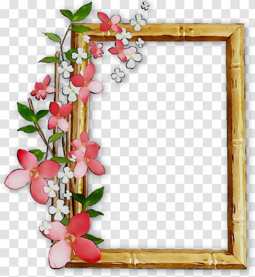 Floral Design Picture Frames Mirror College Transparent PNG
