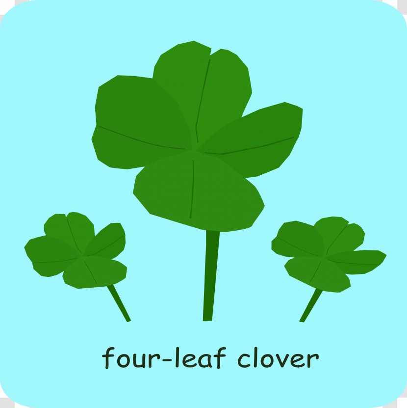 Four-leaf Clover Shamrock T-shirt - Silhouette Transparent PNG