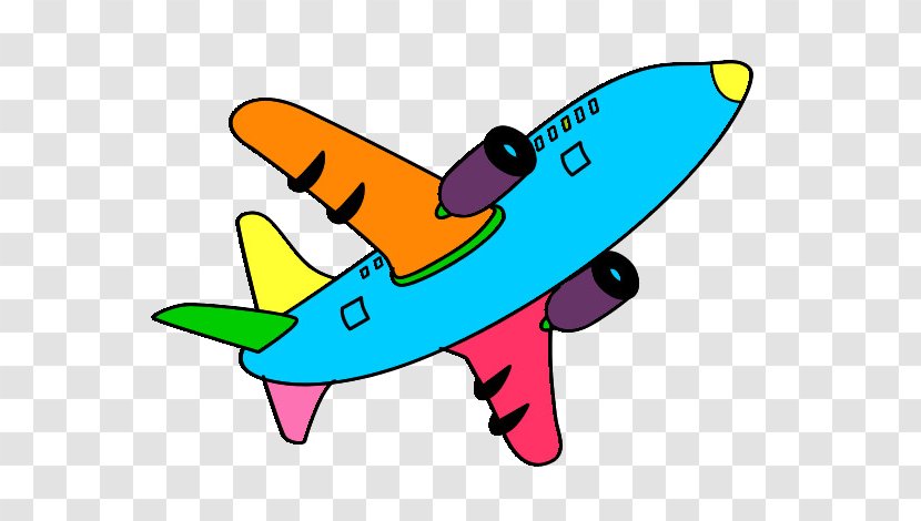 Airplane Air Transportation Drawing Flight - Wing Transparent PNG