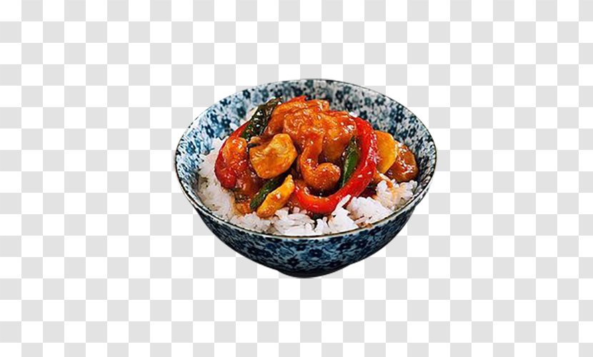 Asian Cuisine Chinese Kung Pao Chicken Dish Food - Photography - Rice Bowl Transparent PNG
