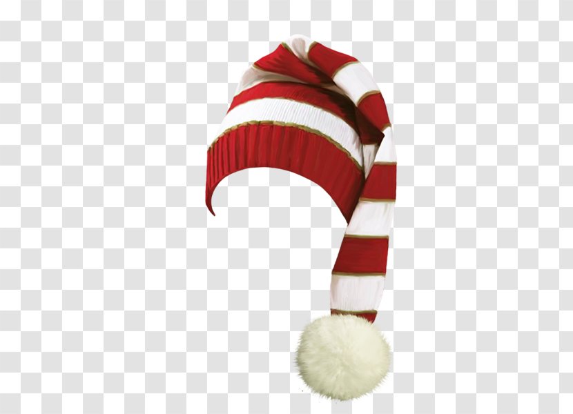 Hat Cap Christmas - Nightcap - Long Red And White Striped 2017 Transparent PNG