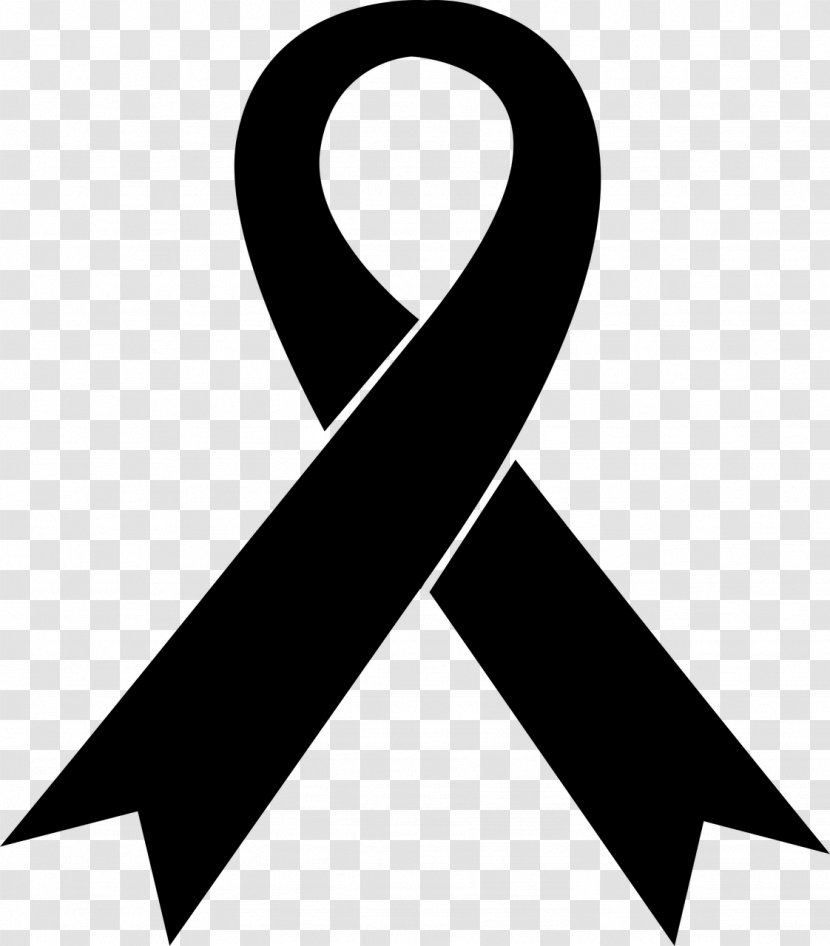 Black Ribbon Awareness Red - Parallel Transparent PNG