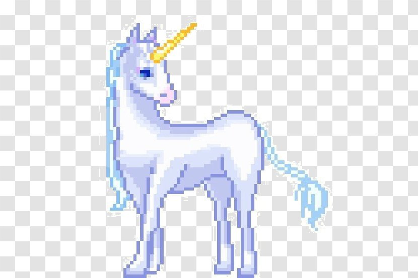 Pixel Art Unicorn Cross-stitch Pattern - Horse Like Mammal Transparent PNG