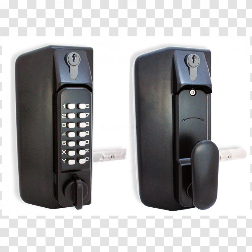 Electronic Lock Combination Marine Grade Stainless Gate - Telephony - Both Side Transparent PNG