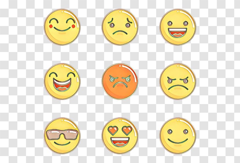 Emoticon - Facial Expression - Happy Orange Transparent PNG