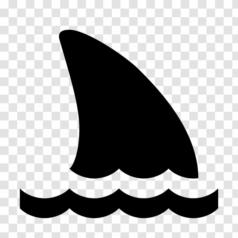 The Iconfactory Clip Art - Black - Shark Transparent PNG
