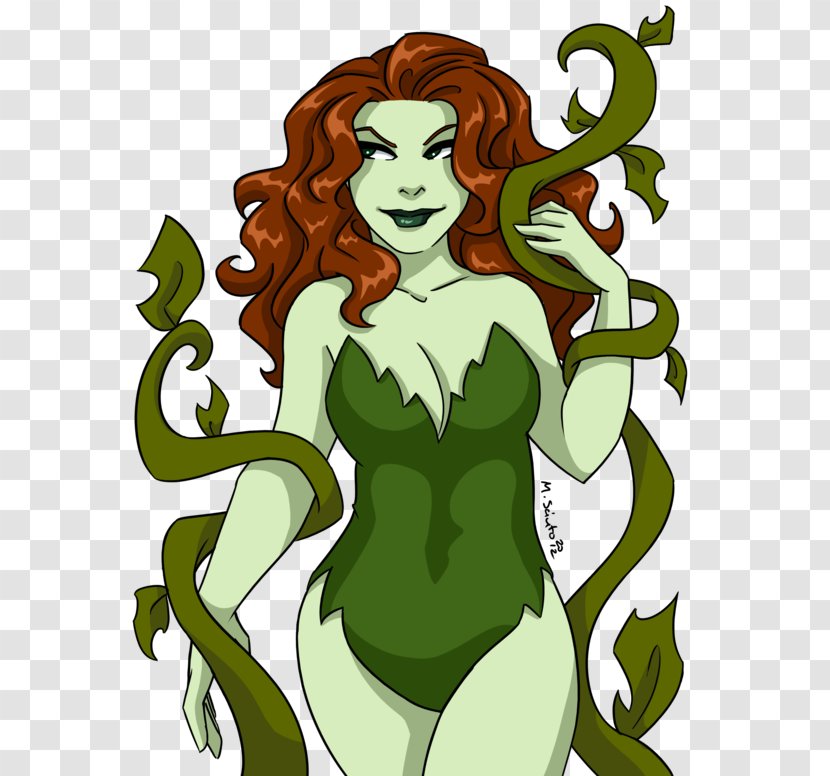Flowering Plant Vertebrate Legendary Creature Cartoon - Supervillain - Poison Ivy Logo Transparent PNG