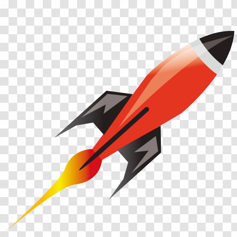 Rocket Spacecraft Outer Space Illustration - Drawing - Vector Ship Transparent PNG