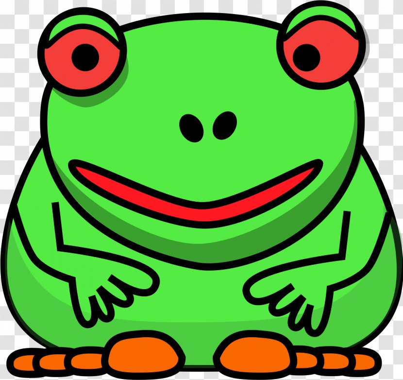 Frog Cartoon - Hyla - Bufo Smile Transparent PNG