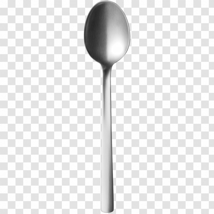 Wooden Spoon Tableware Stainless Steel - Black And White - Image Transparent PNG