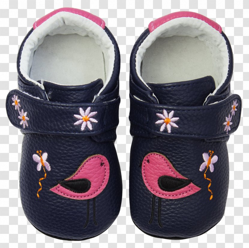 Shoe Slipper Blue Pink Leather - Child Transparent PNG