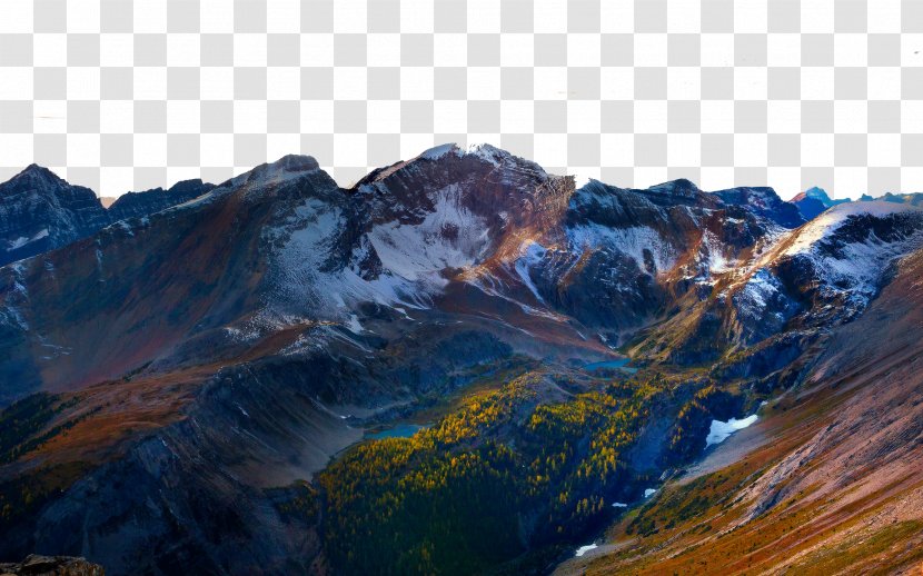 High-definition Television 1080p Landscape Video Wallpaper - Glacial Landform - Canada Mount Assiniboine Provincial Park, Two Transparent PNG