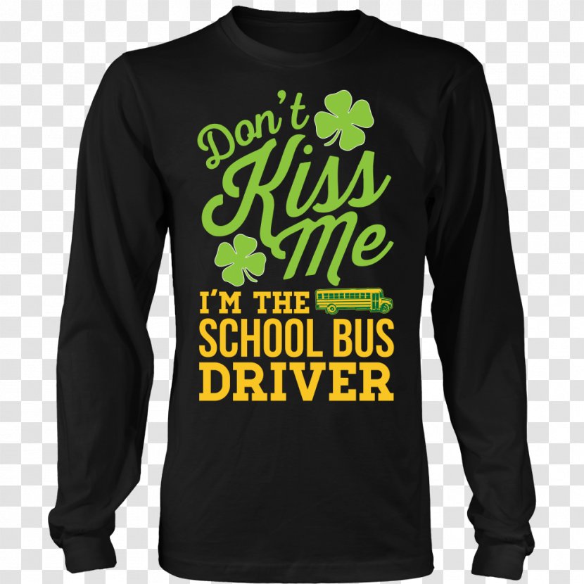 Long-sleeved T-shirt Hoodie - Yellow - Bus Driver Transparent PNG