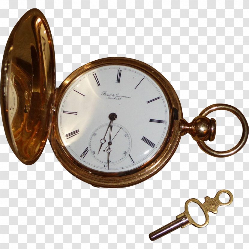 Pocket Watch Clock Gold - Charms Pendants Transparent PNG