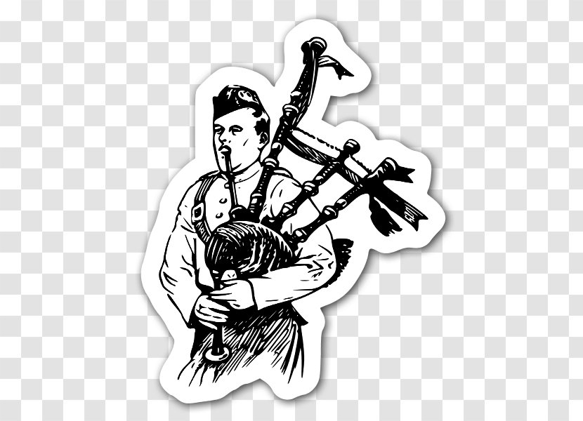 Bagpipes Great Highland Bagpipe Clip Art - Drawing Transparent PNG