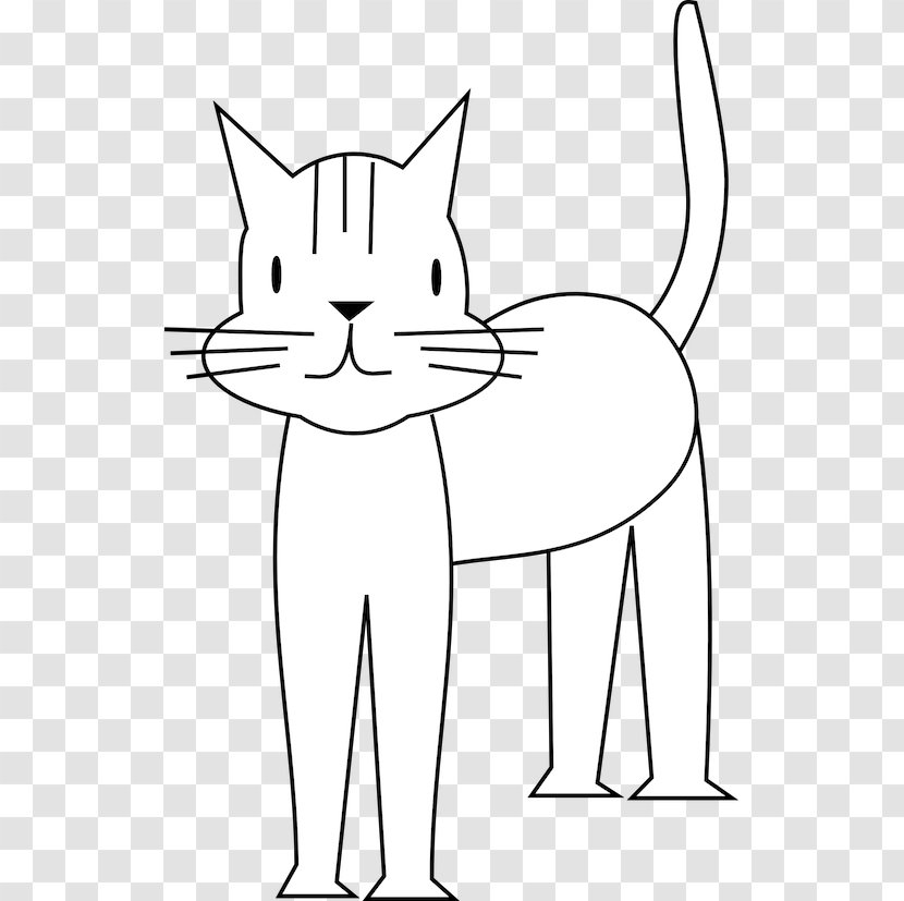 Whiskers Domestic Short-haired Cat Drawing Clip Art - Cartoon Transparent PNG