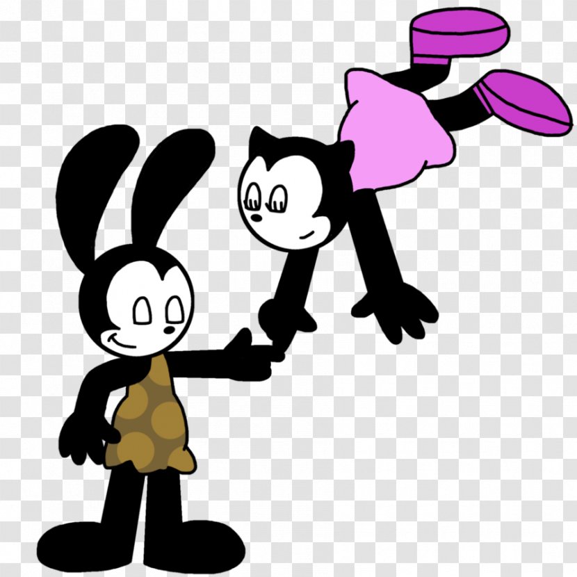 Oswald The Lucky Rabbit Cartoon Krazy Kat Walt Disney Company Silhouette - Work Of Art Transparent PNG