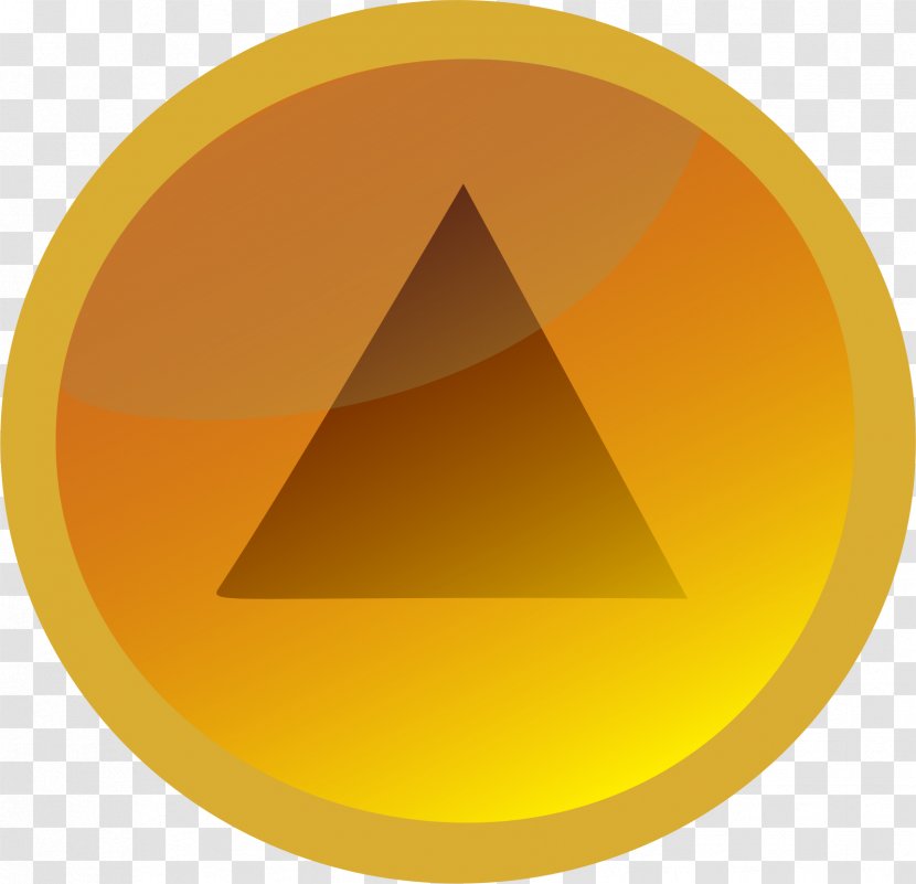 Button Arrow Clip Art - Orange - Previous Transparent PNG